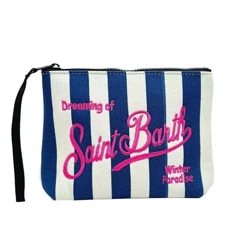 21cm16cm6cm Fashion Europe Italy womens Clutch Bag SB ST SAINT BARTH handbag zip canvas diving handbag 250930