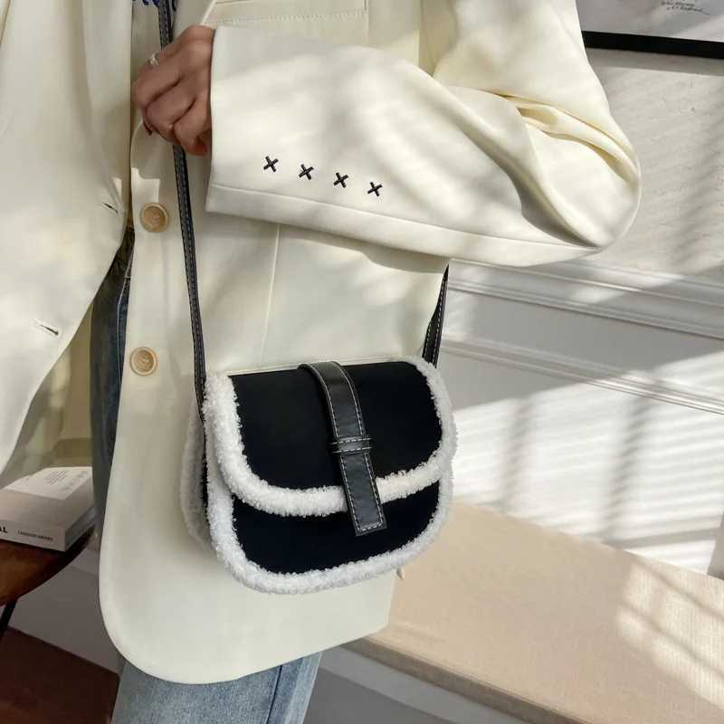 Fashion Designer Crossbody Shoulder Bag Plush Women Handbags Casual Small Ladies Messenger BagsT251007