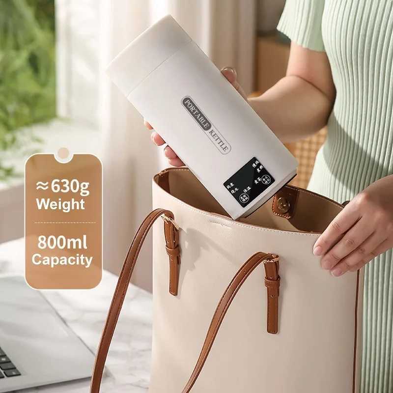 800ml Multifunction Electric Stew Cup 304 Stainless Steel Electric Kettle Travel Boil Water Cups teapot Appointment Health Cup C251008