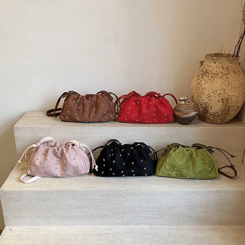 Designer LEFTSIDE Wen PU Leather Shoder Bag 2025 Winter Soft Crossbody Bag Luxury Designer Trend Fem Handbags and Purses Y251120