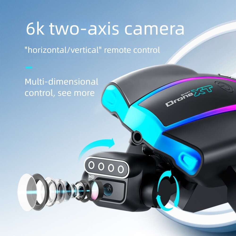 Drone XT HD Two Axis Servo Aerial Remote Control Four Brushless Lighting Aircraft