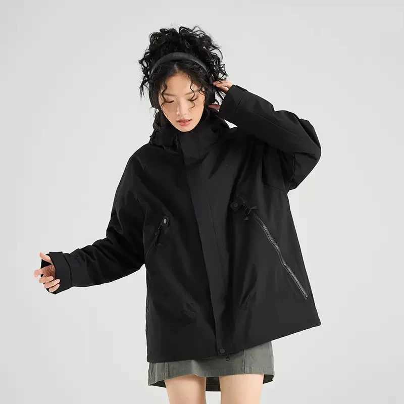 WaterResistant Detachable Outdoor Jacket for Men and Women AutumnWinter Hiking Outerwear Running Fashion Jacket J251008