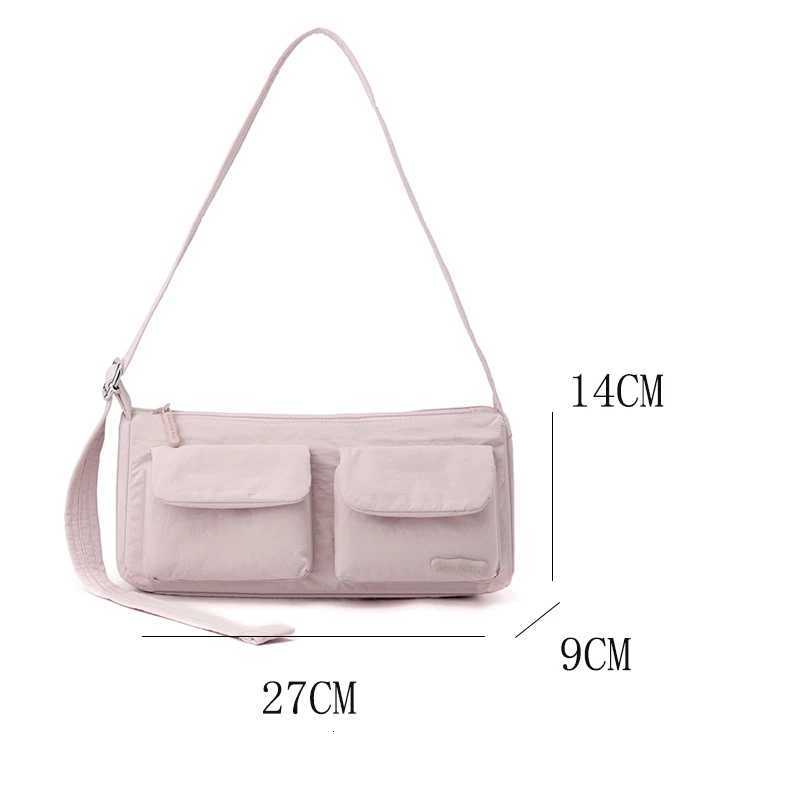 Womens Nylon Crossbody Bag Casual Shoulder Bag MultiPocket Underarm Bag Messenger Bag Fashionable Tote Shoulder BagT251007