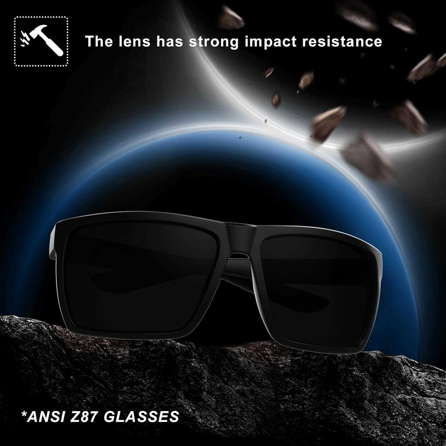 XL Z87 Sunglasses for Big Wide Men WomenTR90 Ultralight UV400 PROtection Sun Glasses Z8234 W251008