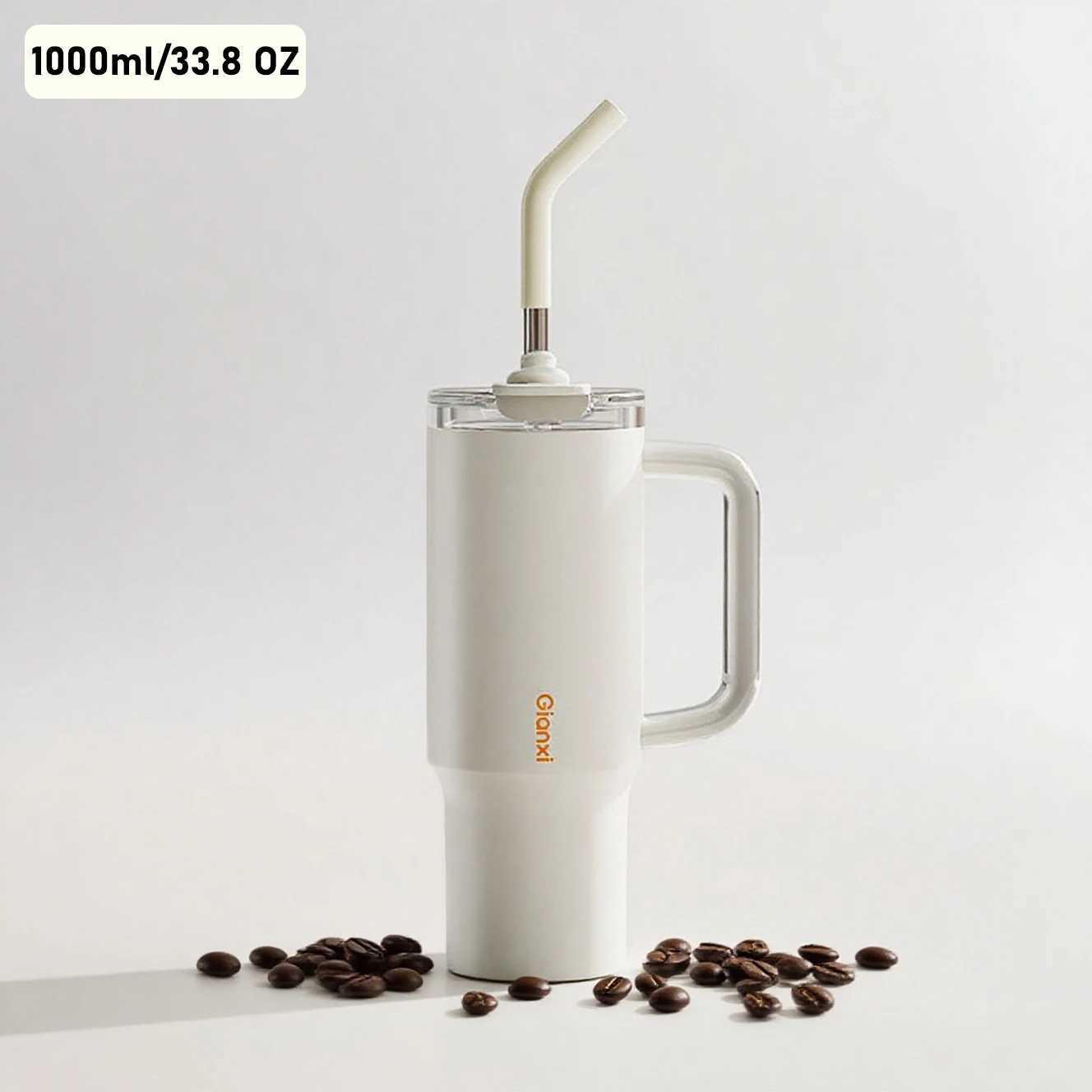 Jumbo water cup with large capacity straw cup insulated cup Suitable for home outdoor and other scenarios C251008