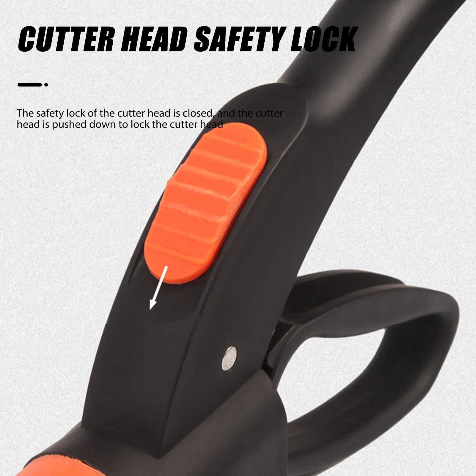 Ergonomic Grip Garden Scissors Flower Pot Mowing Shears Garden Lawn Pruning Shears 360 Rotatable Head Grass Trimming Scissors J251121