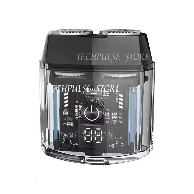 Men's Mecha Shaver With Magnetic tech73 Suction Blade Dual Engine Trendy And Portable Full Body Washing For Business Trips