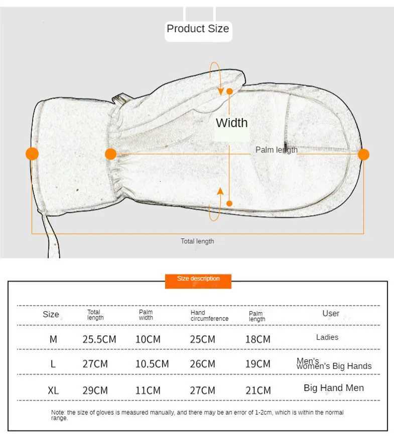 Men Women Winter Skiing Snowboarding Can Touch Screen Waterproof Thermal Thick Snow Gloves Snowmobile Mittens Black White GrayT251008