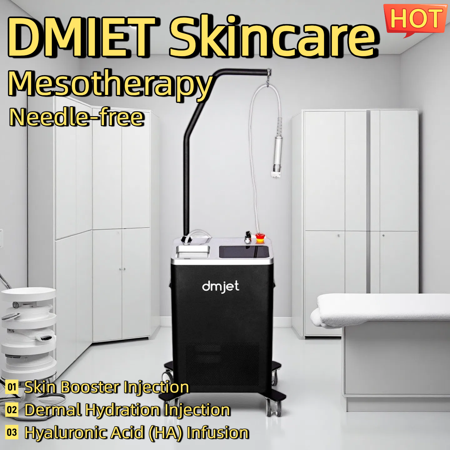 New DMjet Jet Peel Hydration Dermal Hydration Injection Skin Booster Injection HydraFacial Mesotherapy Skin Nutrient Infusion Needle-Free Hydrafacial 