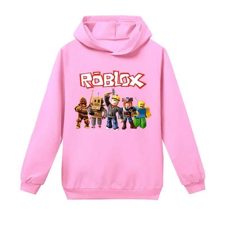 Roblox Cartoon Anime Children Costume Spr Hoodie Kids Clothes Funny Haruno Sakura Hoodies for Teen Girls Baby Sweatshirt Z2501007