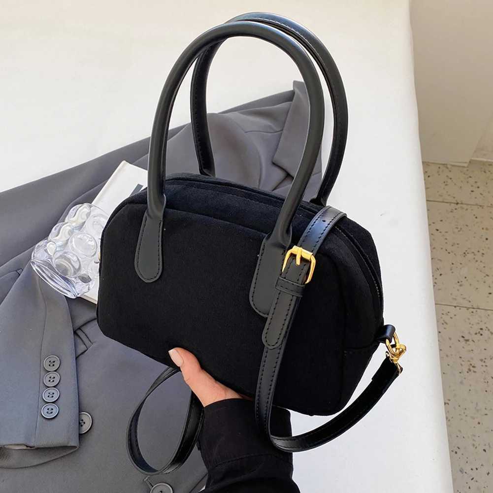 Designer Wen Fi Sling Bag Adjustable Strap PU Leather Simple Cmuting Bag Solid Color Top Handle Bag Large Capacity Messenger Bag1 Y251120