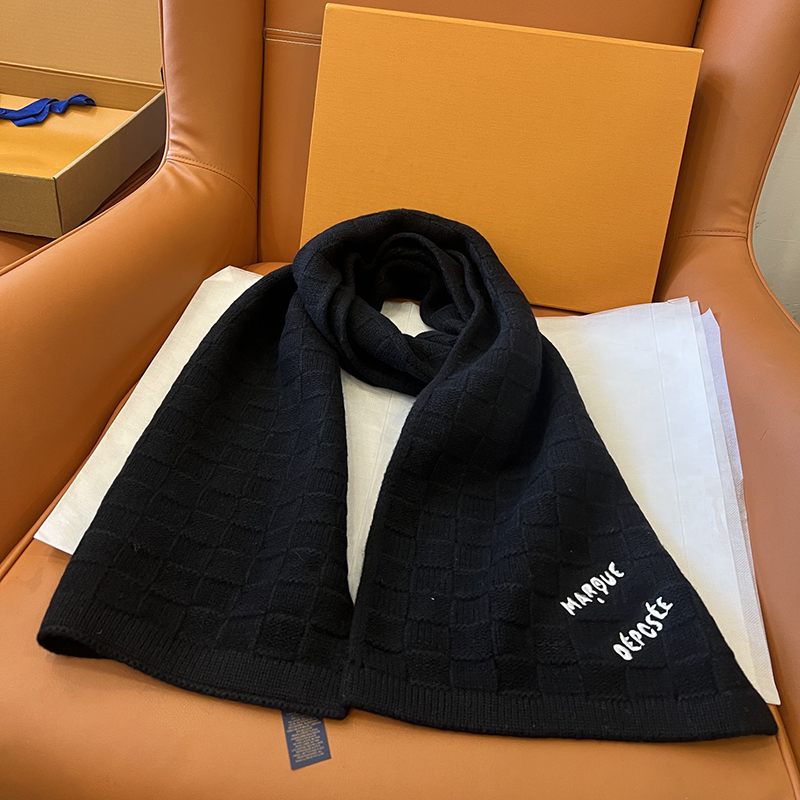 Scarf designer luxury scarf for women Shawl Knitting Letter Multi-Pink Beige Black Gray Echarpe Luxe Scarves Designer Scarf Cashmere