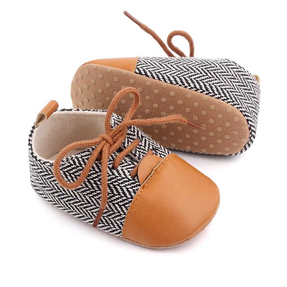 Spring and Autumn 2025 New Style Boys Baby Shoes with Front Laces Casual British Style Baby Shoes for Learning to Walk D2669 C251008