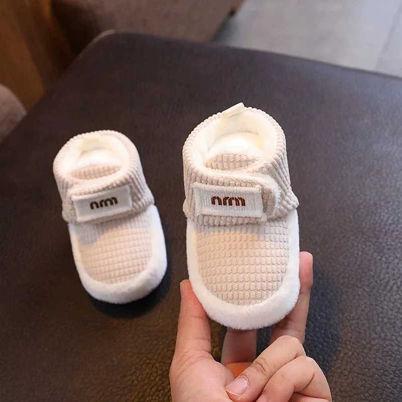 Baby Shoes Autumn and Winter 1 Year Old Thick Velvet and Warm Cotton Shoes Male and Female Babys Walking Shoes C251008