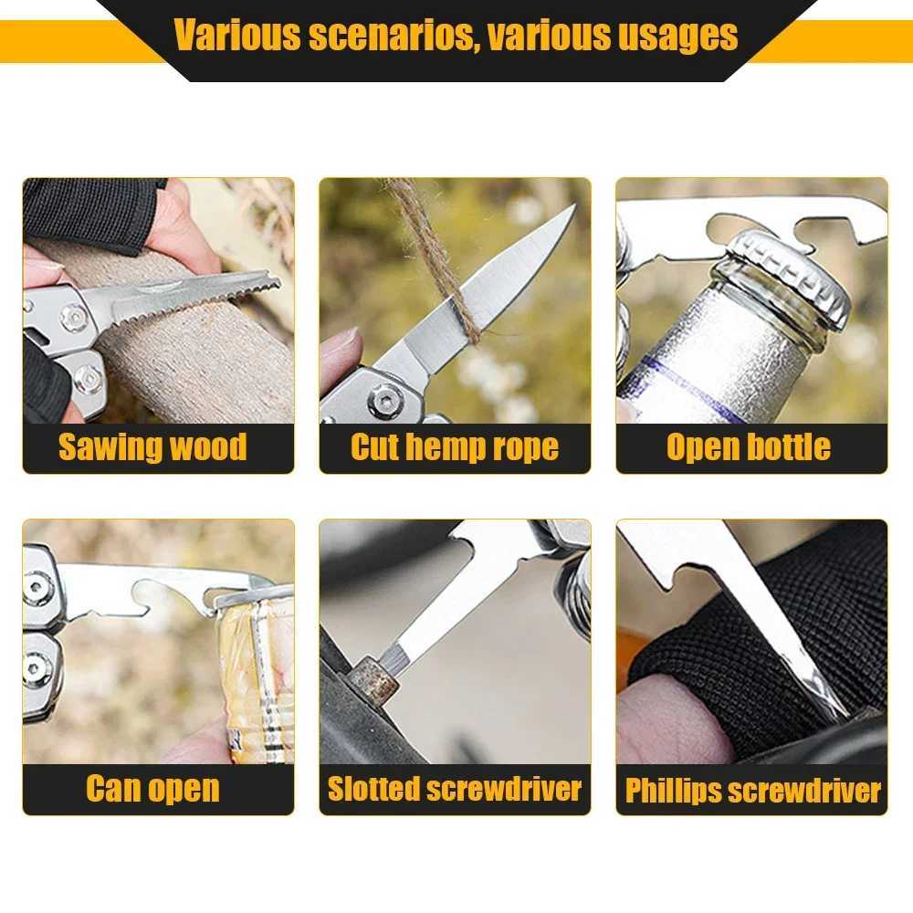 Folding Plier Multifunction Plier Mini Tool Pliers Emergency Outdoor Portable Combination Plier Folding Knife Pliers Repair Tool J251121