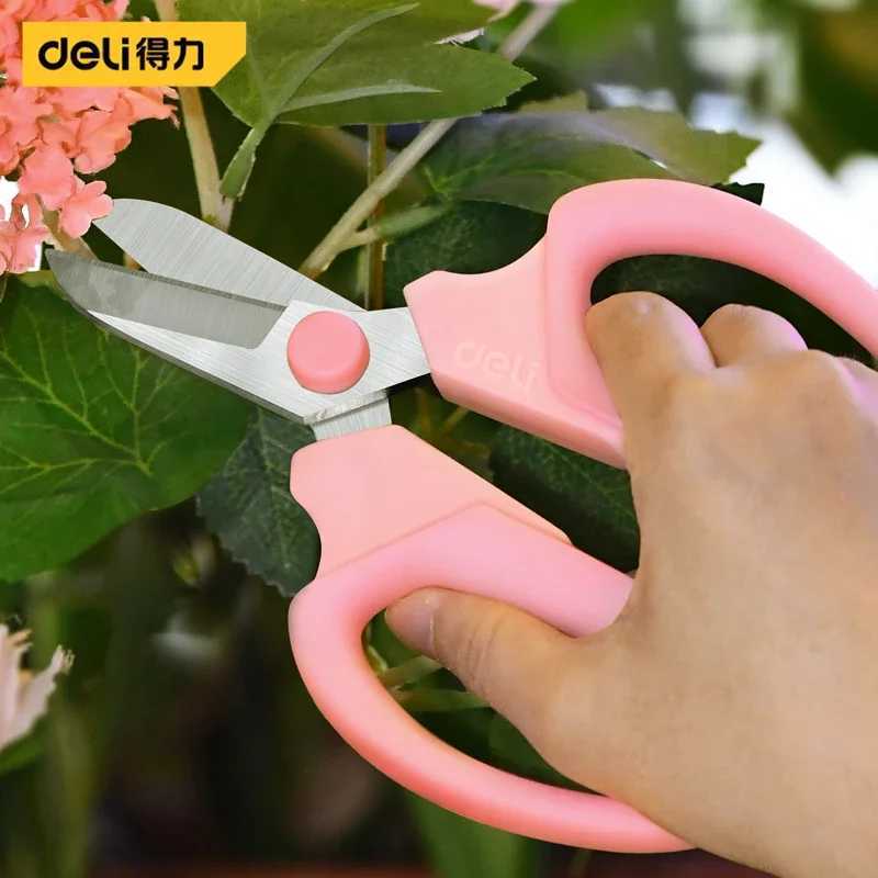 Deli 7 Inch Professional Flower Scissor Antislip Handle Pruning Shears for Bonsai Tree Branches Gardening Pruning Hand Tools J251121