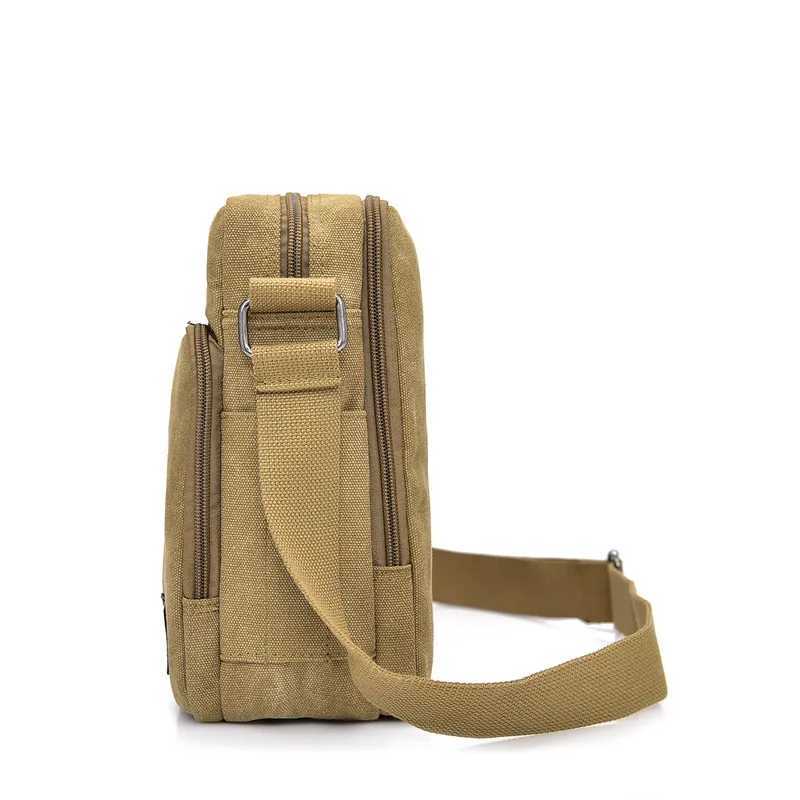 Man Canvas Messenger Bag High Quality Handbag Crossbody Bags Multifunction Tote Casual Bolsa Tophandle Male Shoulder BagsT251007