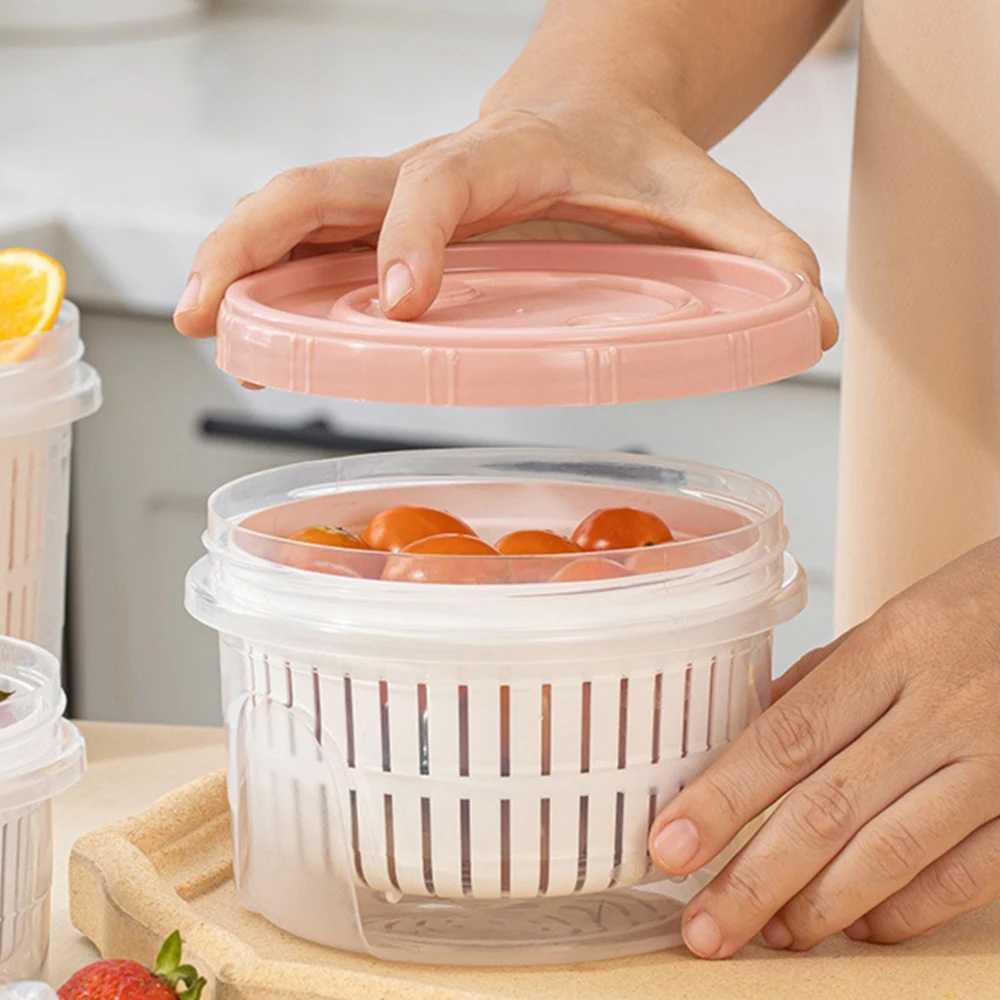 Fruit Boxes Refrigerator Storage Freshkeeping Modern Minimalist Plastic Fridge Organizer Storage Containers Kitchen Organize C251008