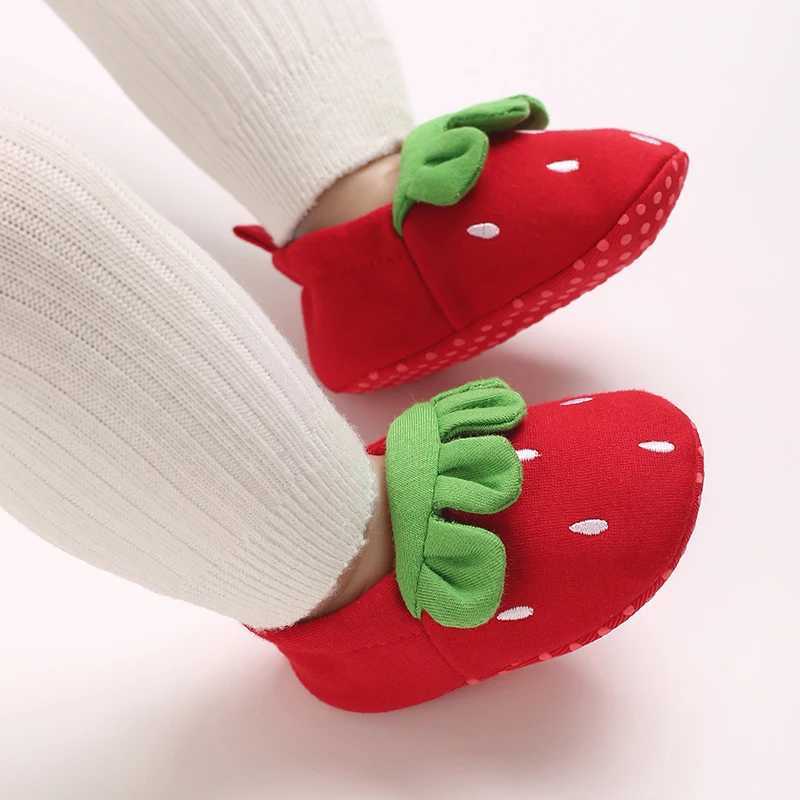 Cute Strawberry New Baby Casual Shoes Soft Sole Comfortable NonSlip Walking Shoes for Infants C251008