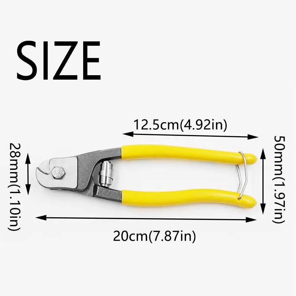 Large Opening Fish Mouth Wire Cutters Insulated Ergonomic Handle Cable Wire Pliers Household Waterproof Bike Wire Pliers J251121