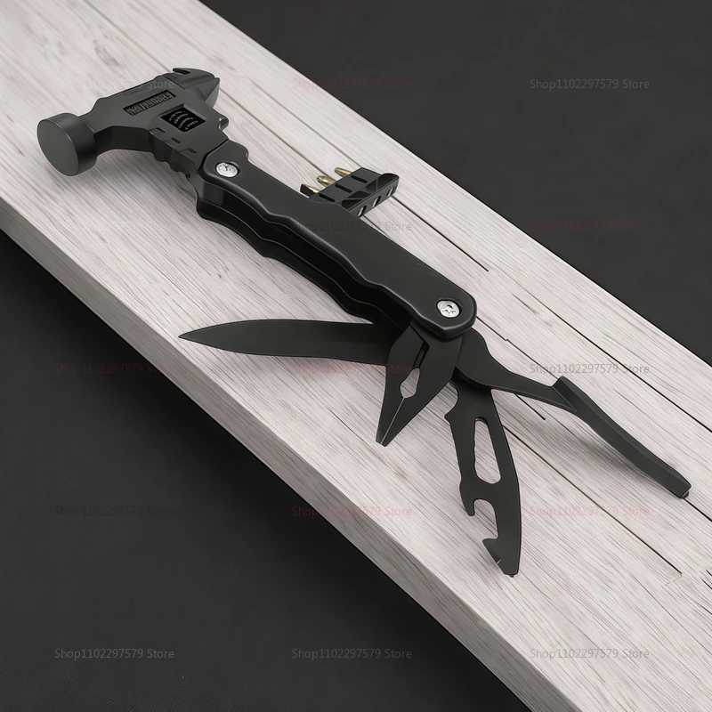 Multitool with Claw Hammer Stainless Steel Outdoor Survival Camping Hunting Hiking Tool Kit with Nylon Sheath J251121