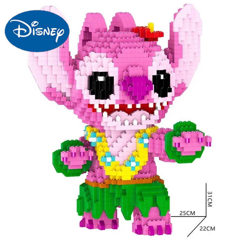 Disney 2025 New Series Stitch Cartoon Character Model Series Building Blocks Puzzle Set Childrens Toy Gift H251008