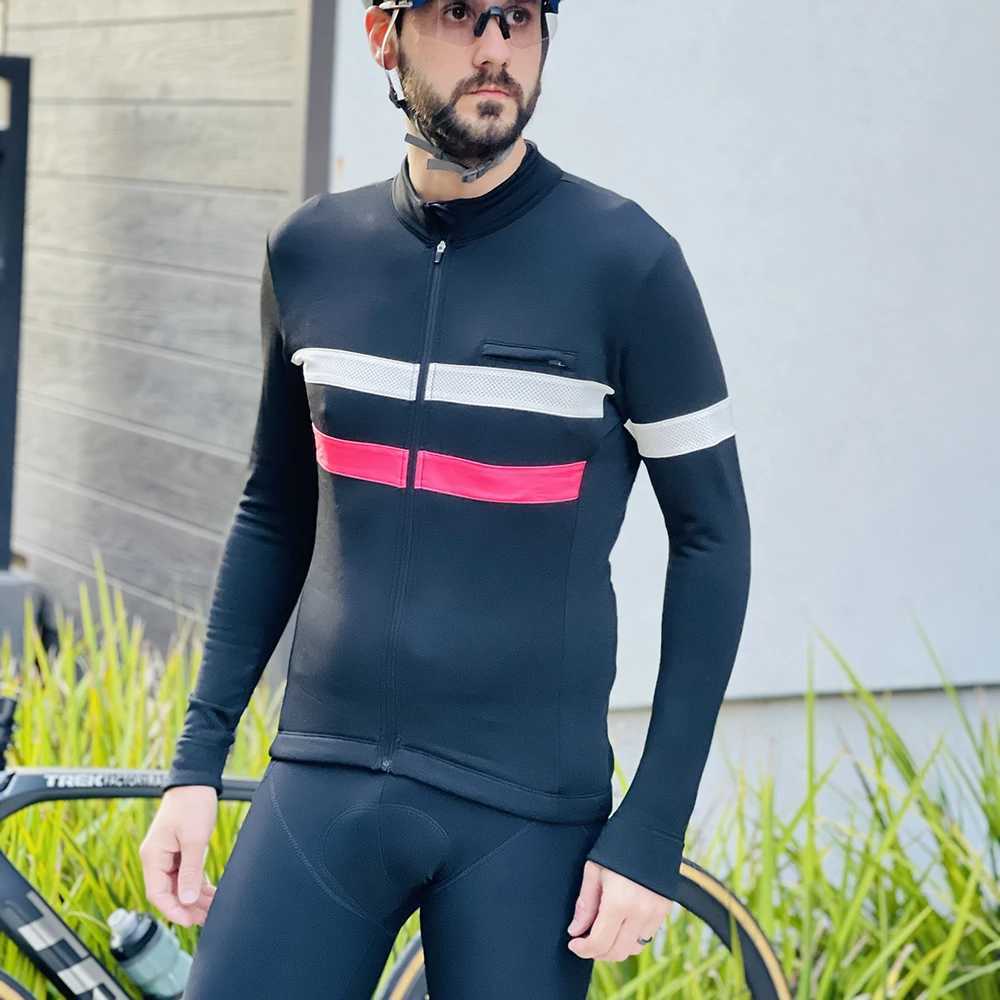 YKYWBIKE Winter Cycling Jacket Man Woman Thermal Fleece Full Sleeve Road Bike Clothing Reflective Bicycle Jacket Zip Pocket J251008