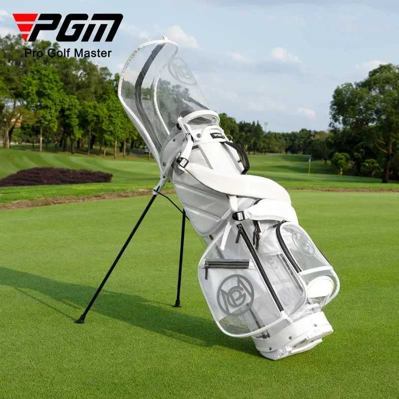 PGM Golf Bag Women High Quality Waterproof Portable Club Pack Lightweight Bright Transparent Put All Sets Clubs QB131 J251008