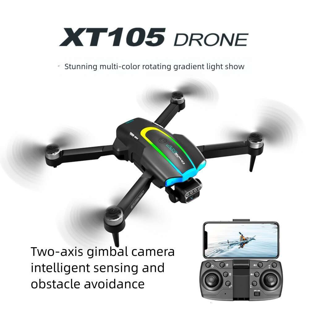 Drone XT HD Two Axis Servo Aerial Remote Control Four Brushless Lighting Aircraft