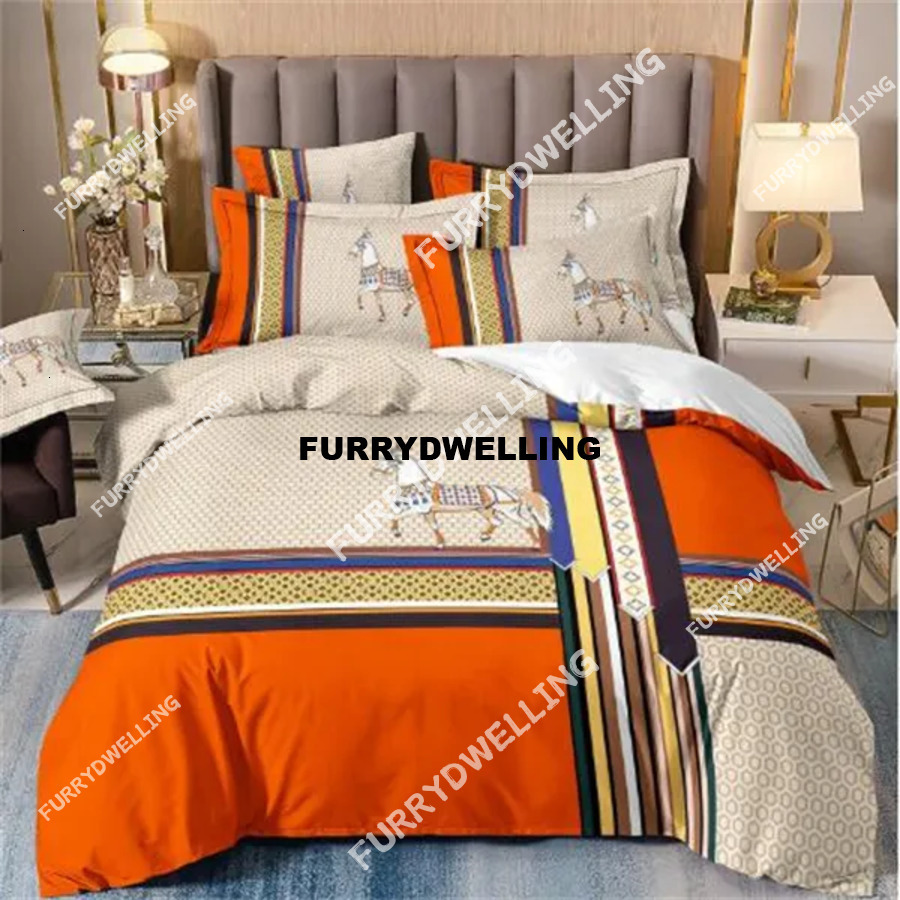 White Designer Dwe74 Bedding Sets Silk Queen King Size Duvet Cover Bed Sheet Fashion Summer Pillowcases