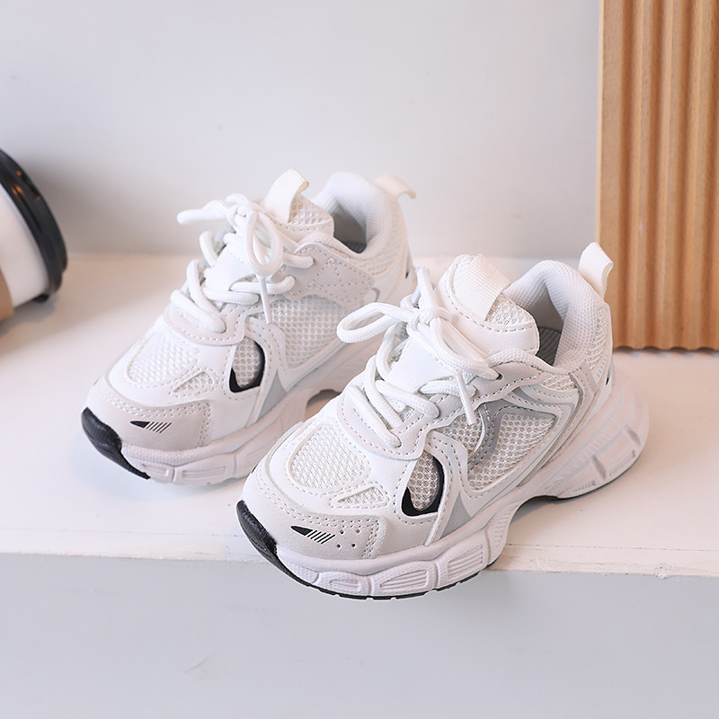 Free Shipping 2025 Kids Platform Sneakers Height Increasing Dad Shoes Breathable Mesh Sports Shoes for Boys & Girls