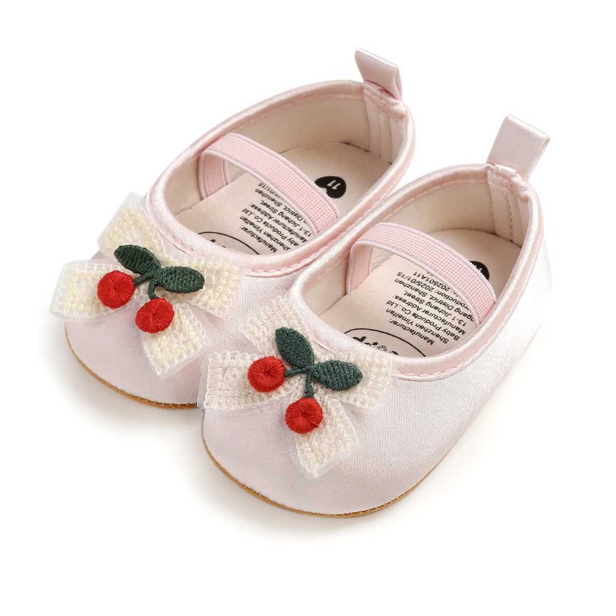 New Infant Baby Girls Mary Jane Flats Non Slip for Toddler First Walkers Soft Sole Crib Shoes Sneaker Wedding Party Christmas Pr C251008