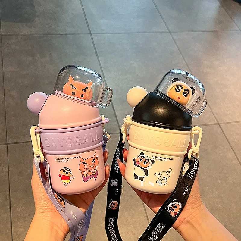 Anime Crayon ShinChan Thermos Cup New 316 Stainless Steel Water Cup Cartoon Action Kamen Series Water Cup Anime Peripheral Gift C251008
