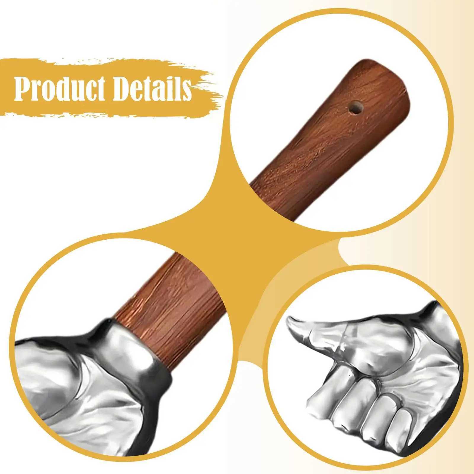 Stainless Steel Hammer Fist Shaped Head Hammer for Tent Gardening Flooring J251008