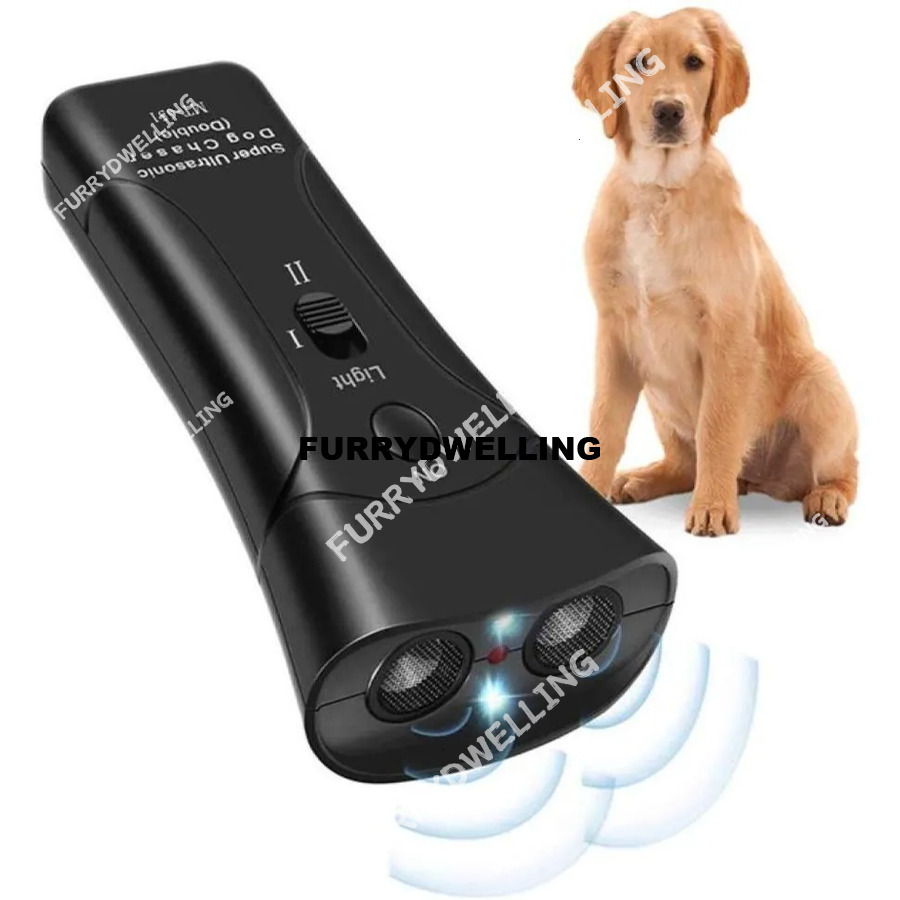 Pet Dog Repeller Stop Bark Training Device Trainer LED Ultrasonic Dwe74 3 In 1 Anti Barking Ultrasonic9620380