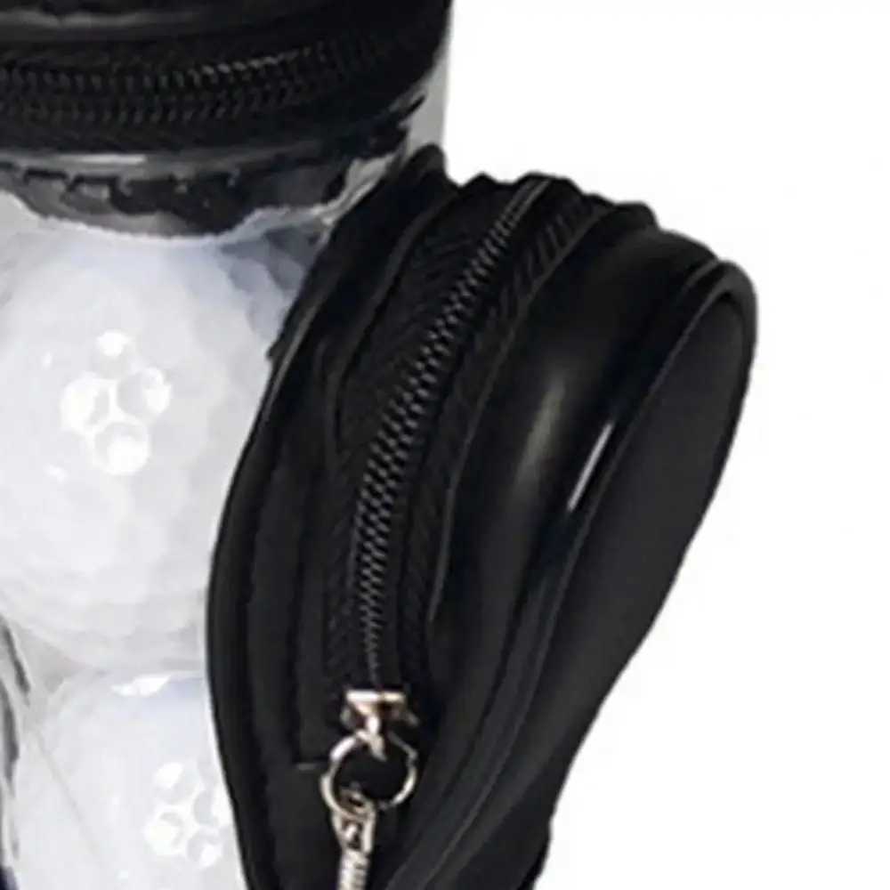 Portable Golf Ball Waist Pack Can Hold 3 Balls Mini Golf Ball Storage Bag PU Material with Swivel Waist Belt Clip J251008