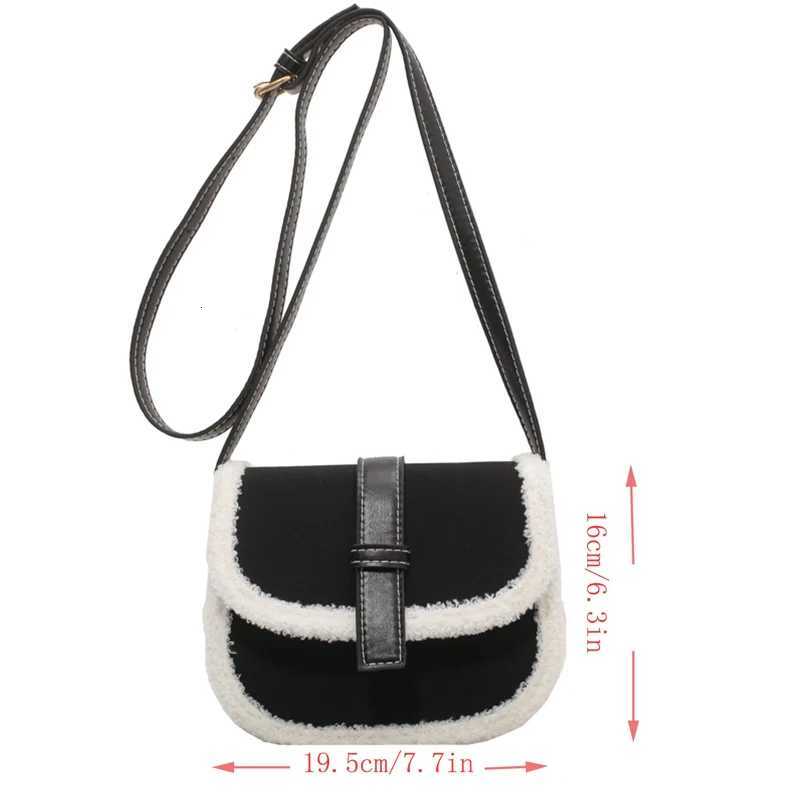 Fashion Designer Crossbody Shoulder Bag Plush Women Handbags Casual Small Ladies Messenger BagsT251007