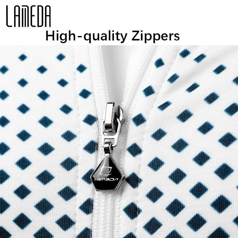 LAMEDA Bike Bicycle Jersey Men Summer Cycliny Short Sleeve for Men Biking Clothing Moisure Wicking MTB Top Shirts with 3 Pockets J251008