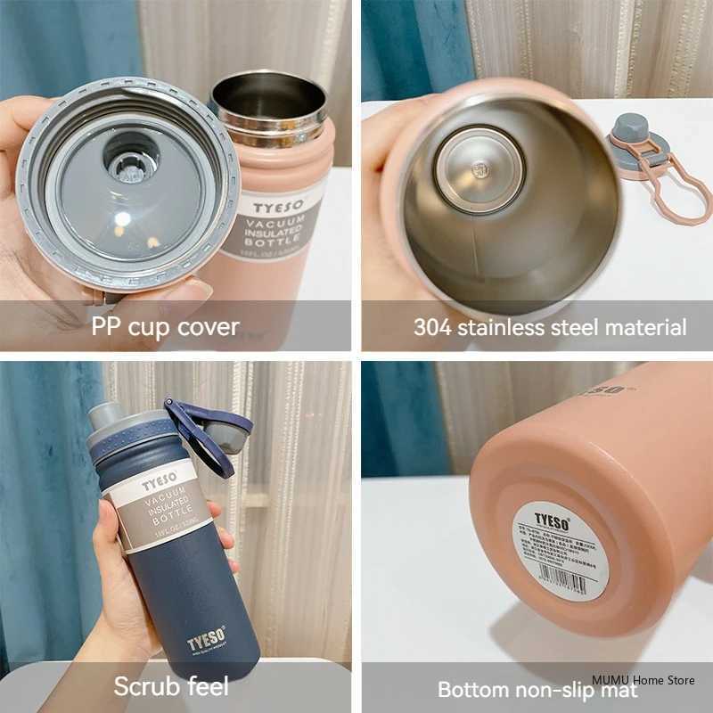 Tyeso 530750ML Thermos Bottle Stainless Steel Vacuum Flask Travel Cup Insulated Water Bottle Sport Thermal Mug Hot Cold Mug C251008