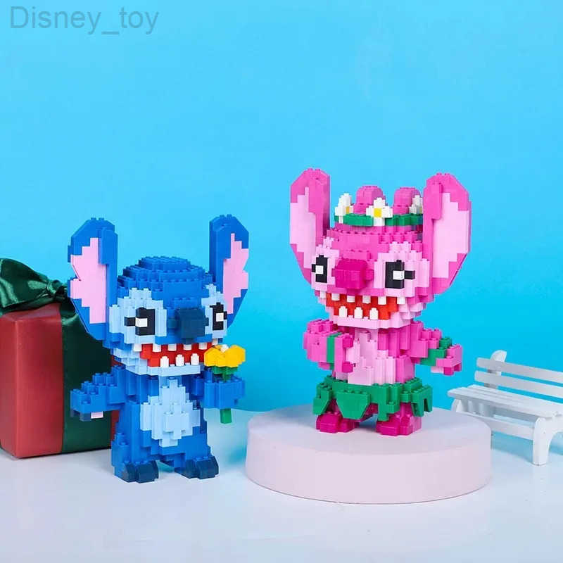 Disney 2025 New Series Stitch Cartoon Character Model Series Building Blocks Puzzle Set Childrens Toy Gift H251008