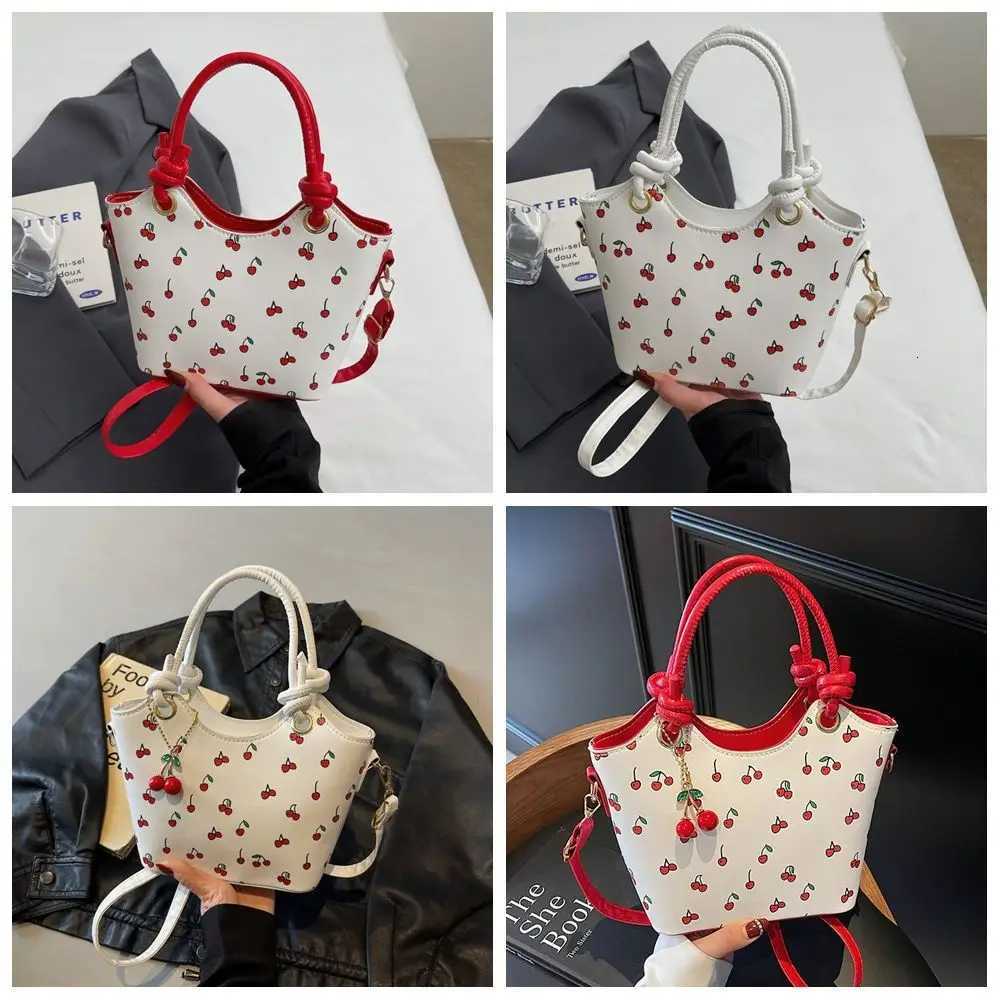 Cherry Pendant Cherry Crossbody Bag Korean Style Handbag Basket Shoulder Bag Phone Bag Storage Bag Small Tote Bag OutdoorT251007