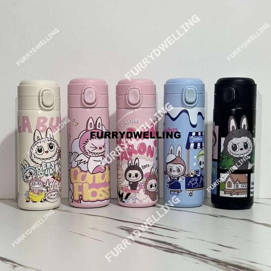 Labubu Vacuum Cup Insulated Mug Daily Cute Dwe74 Cartoon Insulated 304 Stainless Steel 400Ml 1F53 3B67