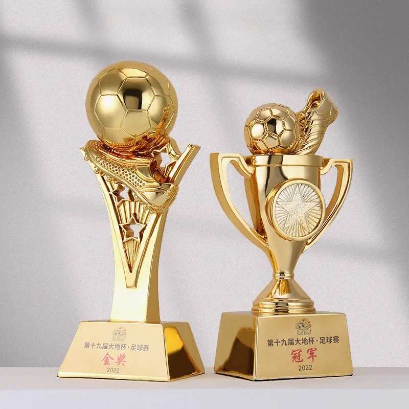 Football Goalscorer Golden Shoe Trophy Golden Shoe Trophy Fan Supplies Resin Craft Fan Souvenirs Can Be Added Y251008