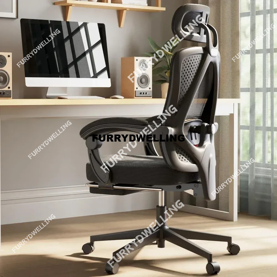 Ergonomic Dwe74 Office Chair,Breathable Mesh Computer Pocket Spring Cushion,Comfy Desk Chair With Adjustable Lumbar Support