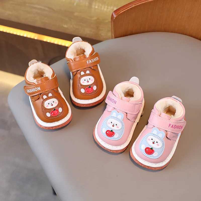 Warm Walkers Comfort Casual Simple Baby Girl Shoes Cute Cartoon Baby Shoes Winter New Called Shoe Soft Soled Anti Slip Boy Shoe C251008