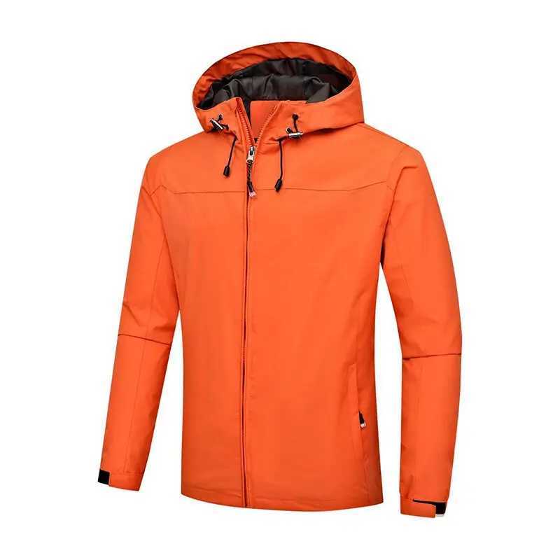 Spring and Autumn New Fashionable Mens Windproof and Waterproof Cardigan Hooded Zipper Jacket Outdoor Casual Sportswear J251008
