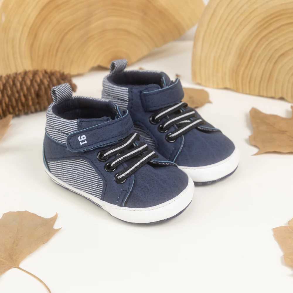 2025 New Baby Canvas Shoes 6 Colors Patchwork Breathable Baby Toddler Shoes Spring and Autumn Comfortable Hightop First Walkers C251008