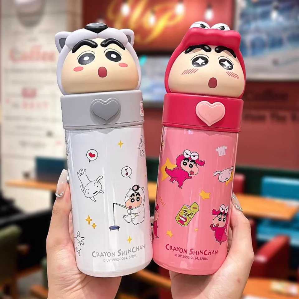 Genuine Anime Crayon ShinChan Stainless Steel Insulation Cup Kawaii 350Ml Cartoon Thermos Mug Students Portable Water Bottle C251008