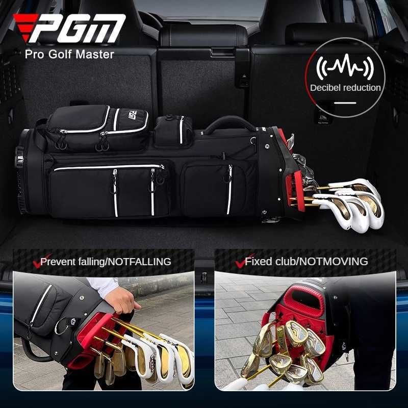 PGM Golf Standard Bag Fixed Club Holder Light Portable Travel Golf Bag Light Weight Sport Bags QB166 J251008