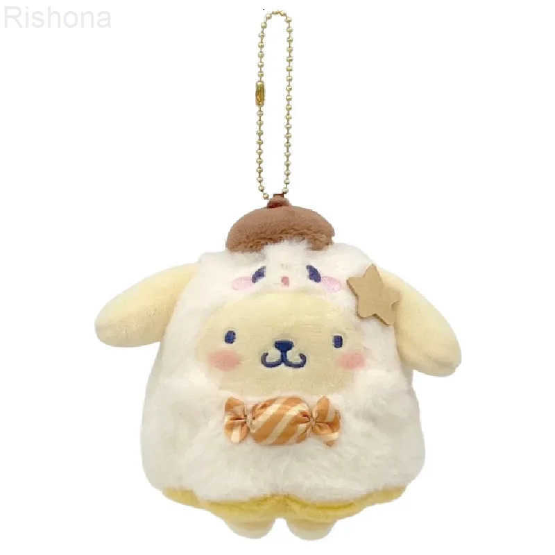 Sanrio 10cm393in Kuromi Melody Plush Toys Keychain Cute Ghost Peripherals Accessories Toy Doll Hobbies Holiday Girl Funny Gift Decor L251008